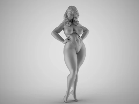 Robust Woman 3D Print Model
