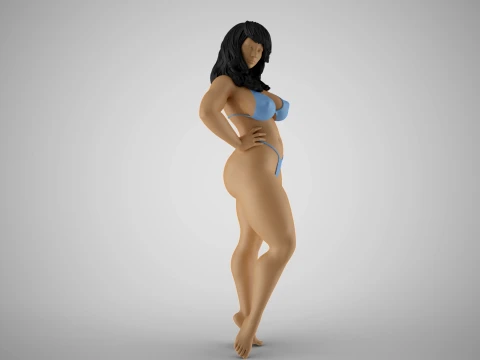 Robust Woman 3D Print Model