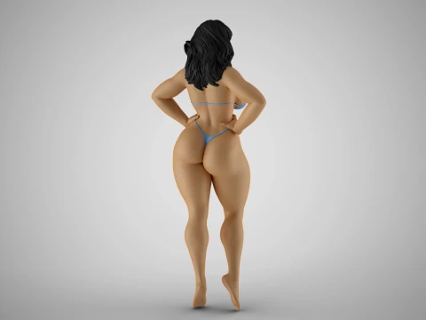 Robust Woman 3D Print Model