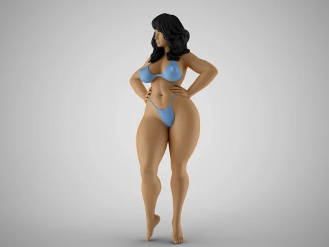Robust Woman 3D Print Model