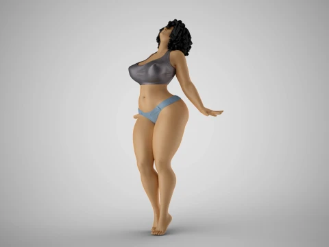 Femme captive d'âme Modèles 3D en vedette