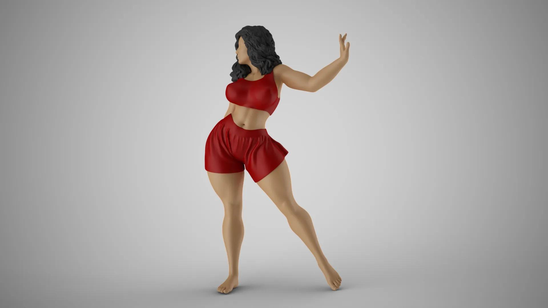 Enigmatic Woman 3D Print Model .c4d .max .obj .3ds .fbx .stl .blend 