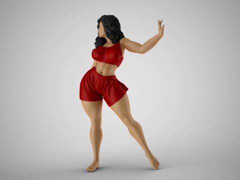 Rätselhafte Frau 3D Druckmodell