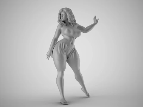 Enigmatic Woman 3D Print Model