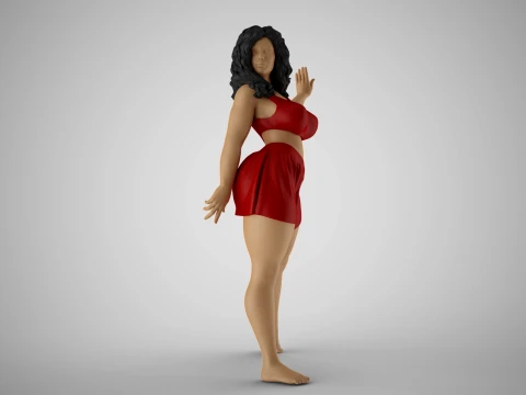 Enigmatic Woman 3D Print Model