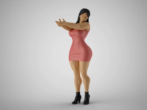 Nihilistic Girl 3D Print Model