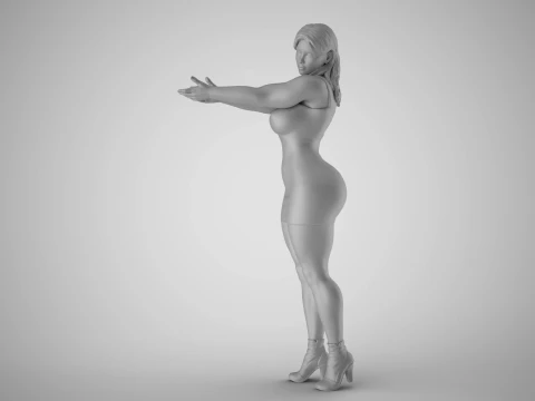 Nihilistic Girl 3D Print Model