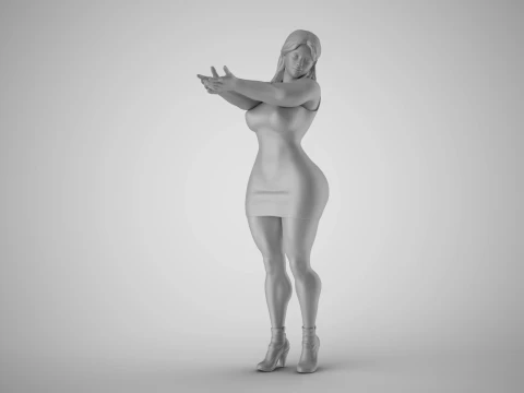 Nihilistic Girl 3D Print Model