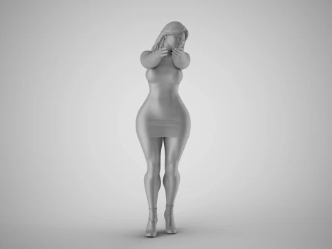 Nihilistic Girl 3D Print Model