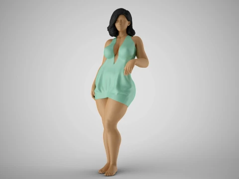 Opvallende schoonheid 3D printmodel