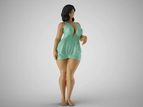 Striking Beauty 3D Print Model