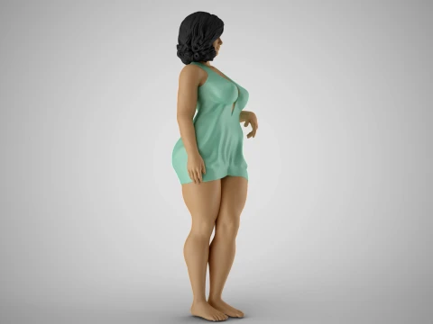 Striking Beauty 3D Print Model
