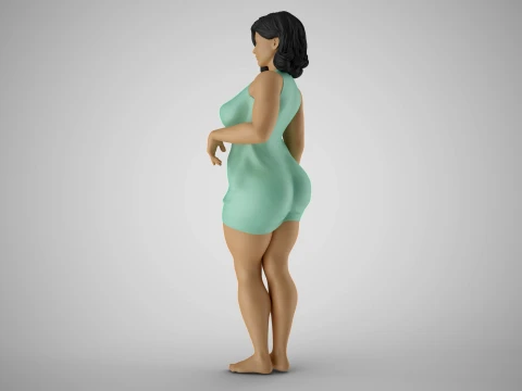 Striking Beauty 3D Print Model