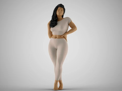 Opvallende schoonheid 2 3D printmodel