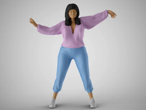 Wavemaker Girl 3D Print Model