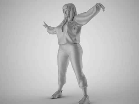 Wavemaker Girl 3D Print Model