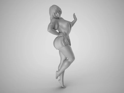 Coquet Girl 3D Print Model