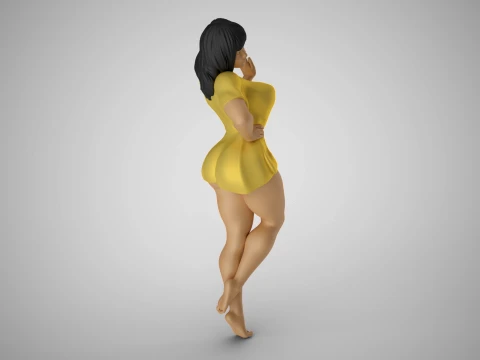 Coquet Girl 3D Print Model