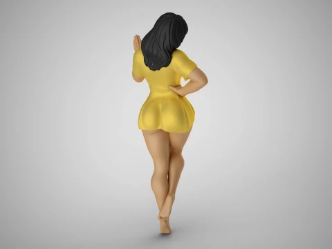 Coquet Girl 3D Print Model