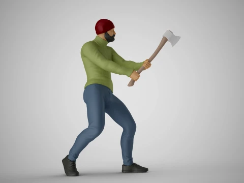 樵夫人 3D 打印模型
