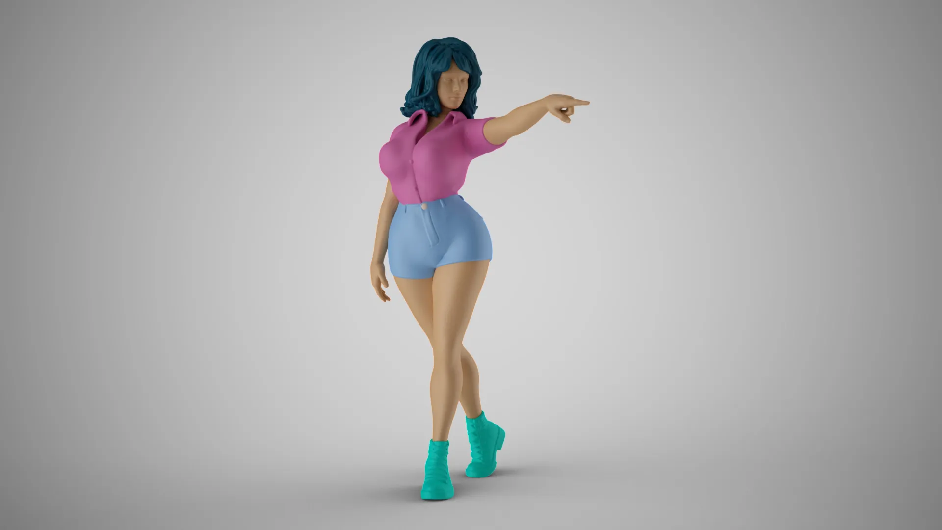 A highly detailed and hyper-realistic 3D human model meticulously crafted for professional 3D printi 3D Print Model .c4d .max .obj .3ds .fbx .stl .blend 