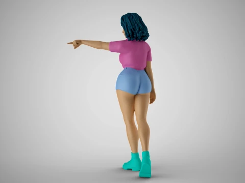 A highly detailed and hyper-realistic 3D human model meticulously crafted for professional 3D printi 3D Print Model