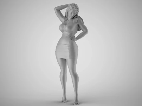 Woozy Girl 3D Print Model