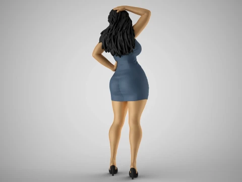 Woozy Girl 3D Print Model