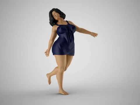 Woman Stress Free Life 3D Print Model
