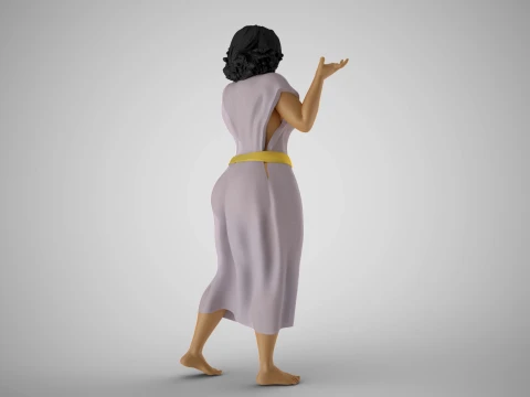 Woman Defending her Thesis 3D Print Model
