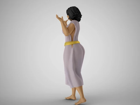 Woman Defending her Thesis 3D Print Model