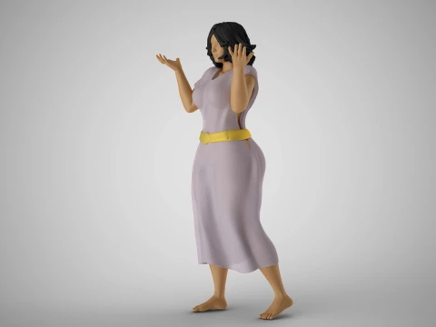 Woman Defending her Thesis 3D Print Model