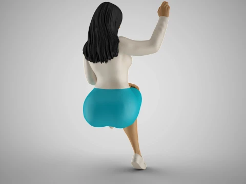 Girl Asking Bill 3D Print Model