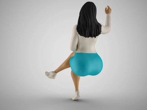 Girl Asking Bill 3D Print Model