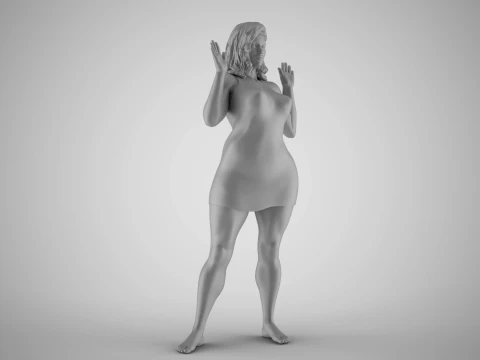 Girl Admits Defeat 3D Print Model