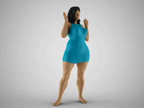 Girl Admits Defeat 3D Print Model