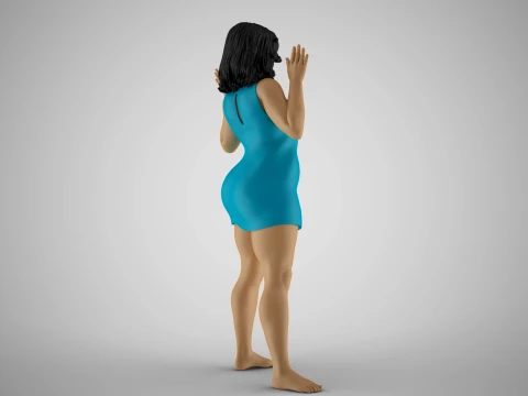 Girl Admits Defeat 3D Print Model