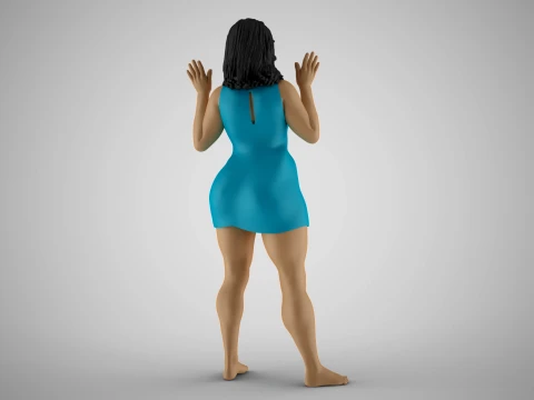 Girl Admits Defeat 3D Print Model
