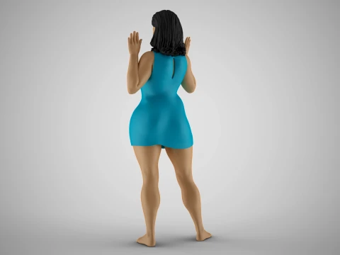 Girl Admits Defeat 3D Print Model