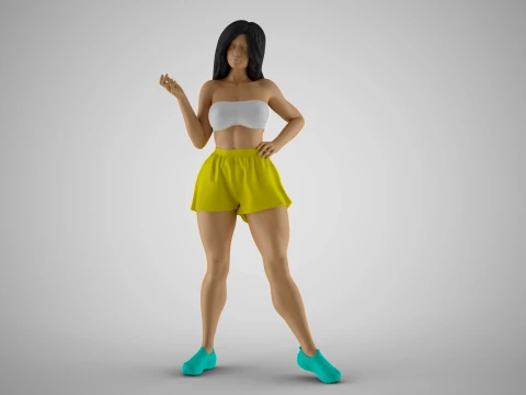 Chatter Girl 3D Print Model