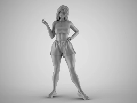 Chatter Girl 3D Print Model