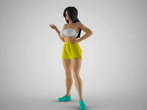 Chatter Girl 3D Print Model