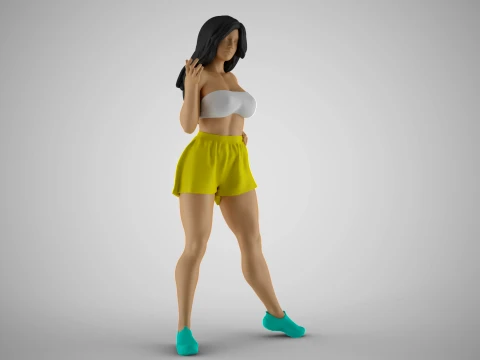 Chatter Girl 3D Print Model