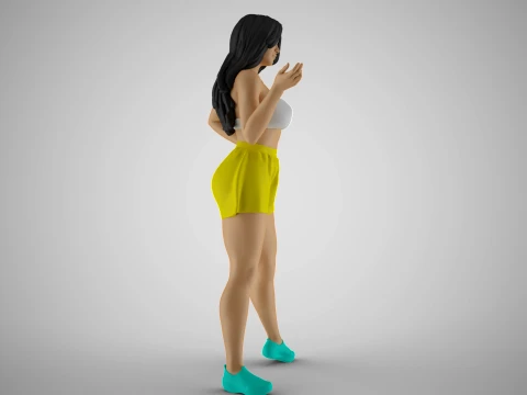 Chatter Girl 3D Print Model