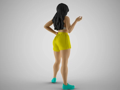 Chatter Girl 3D Print Model