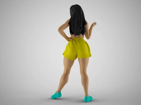 Chatter Girl 3D Print Model
