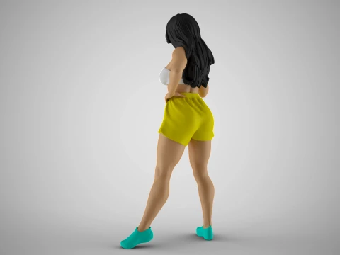 Chatter Girl 3D Print Model
