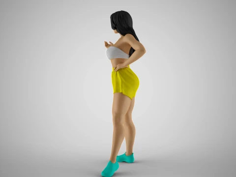 Chatter Girl 3D Print Model