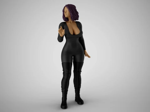 Girl Pay Attention To Sound 3D Print Model