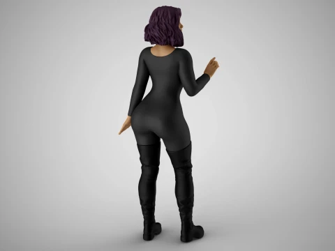 Girl Pay Attention To Sound 3D Print Model